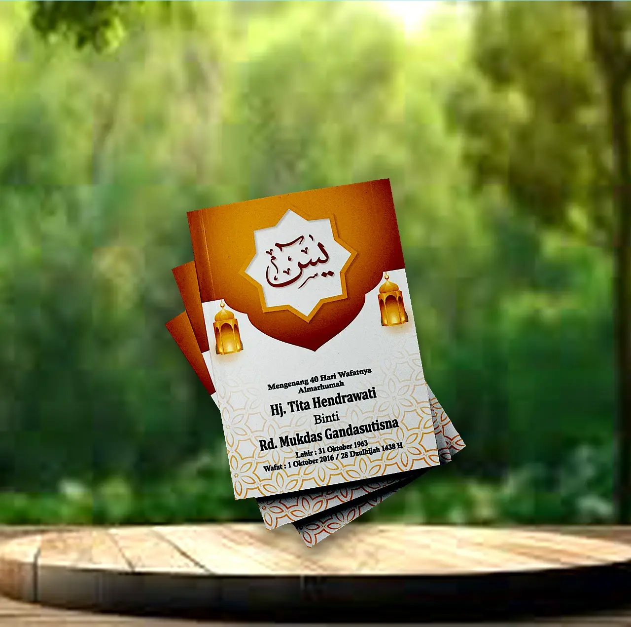 Desain Buku Yasin Elegan untuk Acara Tahlilan